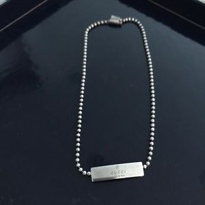 Gucci sterling silver choker 13”